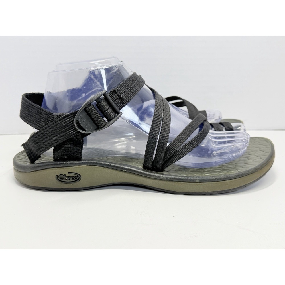 Chaco ZX/1 EcoTread Women's Size 9 Black Olive Hiking Sport Sandals